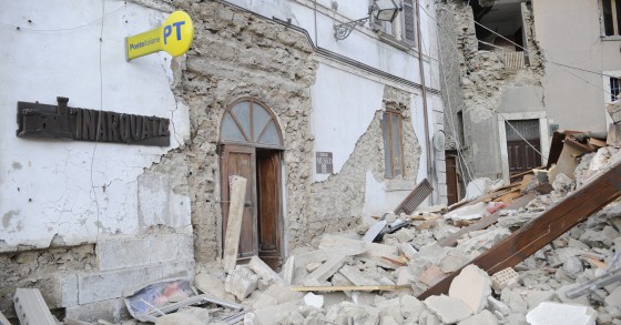 Edifici crollati nel Centro Italia colpito dal terremoto