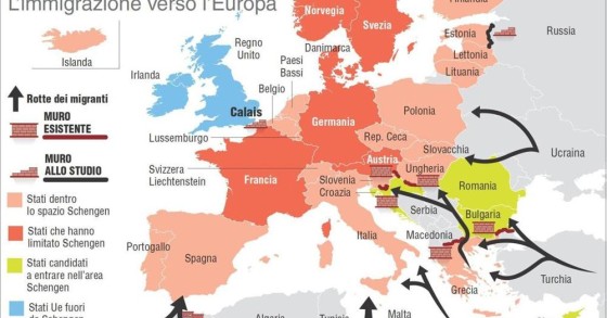 Immagine del giorno: L'Immigrazione in Europa