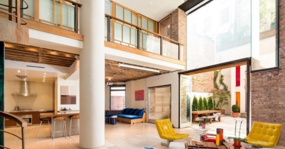 Una vecchia fabbrica trasformata in un loft di design a New York