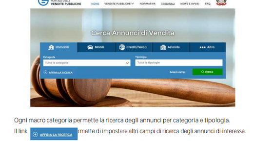 Aste giudiziarie immobili: sarà online il portale delle vendite pubbliche