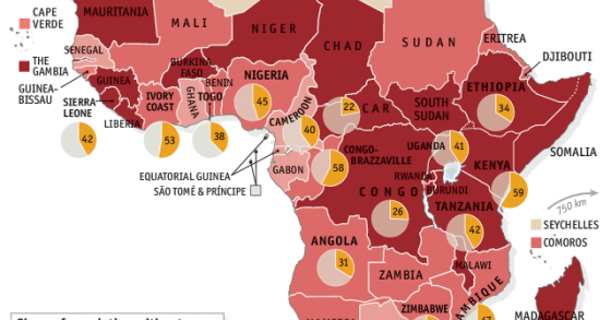 Immagine del giorno: nell’Africa subsahariana c’è maggiore accesso al cellulare che all’elettricità