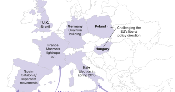 Immagine del giorno: i fronti politici aperti in Europa