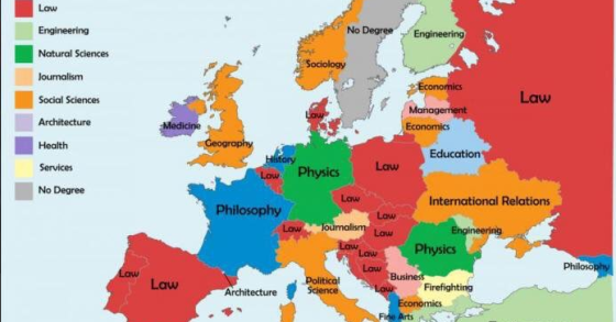 Immagine del giorni: I titoli di studio dei leader europei