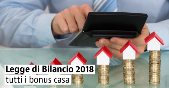 Finanziaria 2018: le detrazioni per la casa