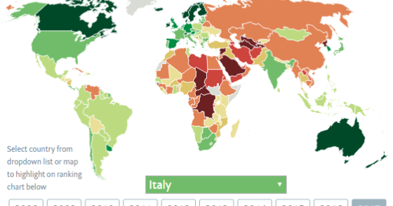 Immagine del giorno: l'Italia è ancora una democrazia imperfetta