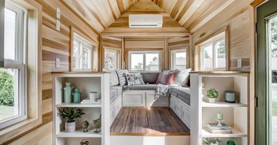 Una mini casa su ruote dal design super