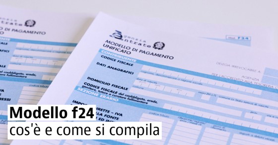 Modello f24 compilazione