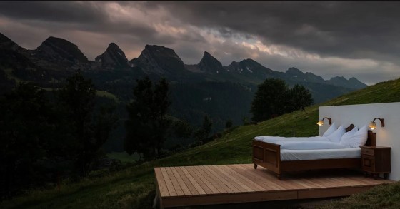 Questo hotel di lusso non ha né tetto né pareti