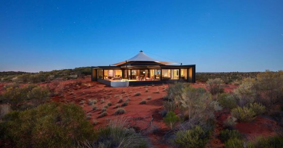 Una tenda di lusso con ogni comfort nel cuore del deserto australiano