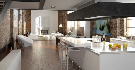 Come arredare una cucina classica utilizzando il bianco