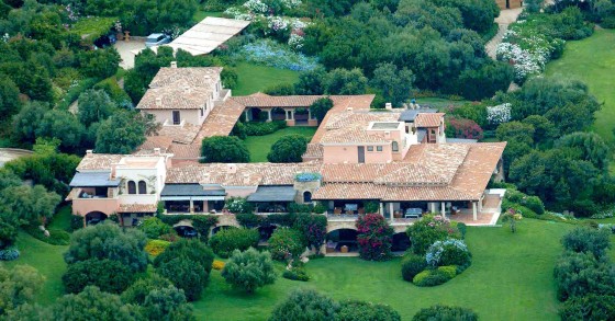La famosa Villa Certosa di Berlusconi