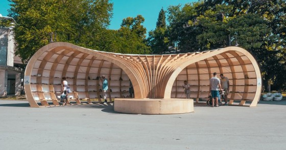 Rapana, la street library a forma di conchiglia che promuove la lettura in strada
