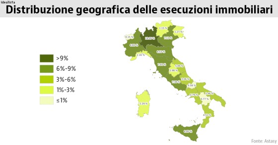 mappa esecuzioni immobiliari