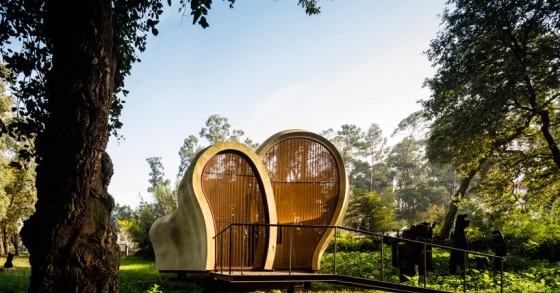 Una splendida galleria d'arte di 48 m2 che si confonde con la natura in Portogallo