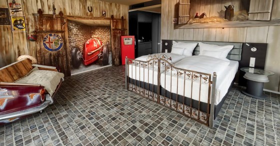 Un hotel a Stoccarda per dormire su quattro ruote