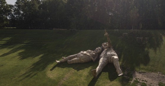 Installazione nel bosco di Boom