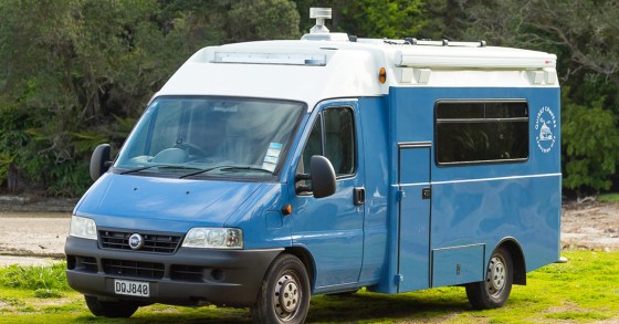 Una minicasa di lusso che era un'antica ambulanza