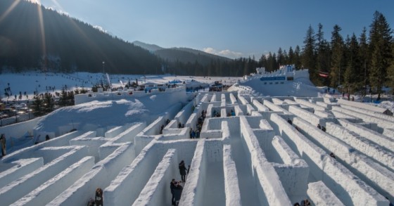 Il labirinto di neve più grande del mondo è a Zakopane in Polonia