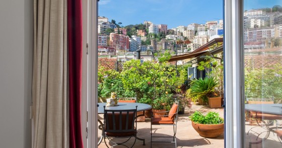 This stylish penthouse is for sale in Naples