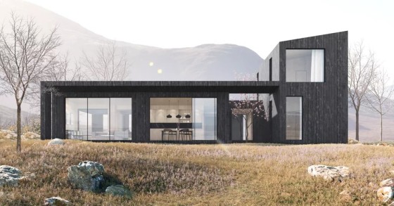 Una casa di lusso prefabbricata