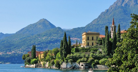 Der Comer See, an dem George Clooney eine Villa besitzt