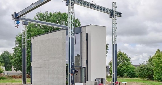 La prima casa a due piani costruita con una stampante 3D (la più grande d'Europa)