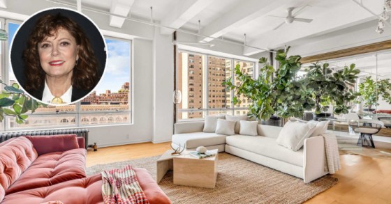 L'attrice Susan Sarandon ha messo in vendita uno spettacolare appartamento a New York per 6,7 milioni