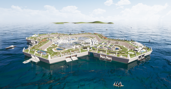Blue Estate, il progetto di un’isola artificiale extra lusso al largo di Miami