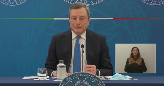 ##Covid, Draghi: dal 26 si inizia a riaprire, ? un rischio ragionato