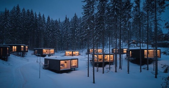 Capanne modulari per un hotel di montagna in Slovacchia