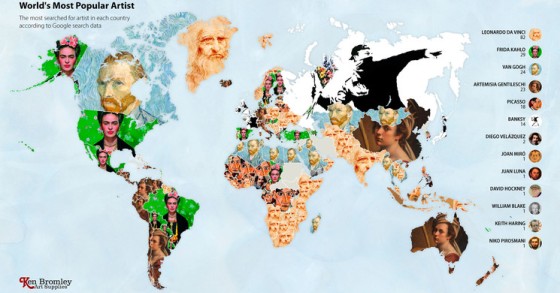 Gli artisti più ricercati su Google per Paese nel 2020