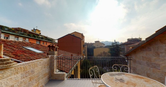 This penthouse has great views from its rooftop terrace