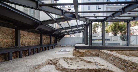 Un'area archeologica pubblica all'interno di un condominio di lusso a Torino