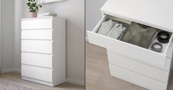 La cassettiera di Ikea versatile e facile da montare per dare nuova vita alla camera da letto