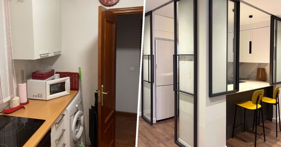 Far entrare più luce in casa: le foto del prima e dopo di un appartamento da 65 mq