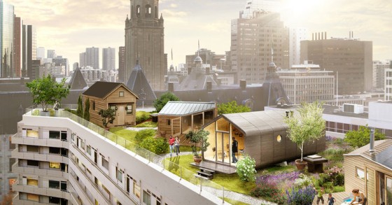 A Rotterdam si può vivere sui tetti verdi: ecco i Rooftop Villages olandesi