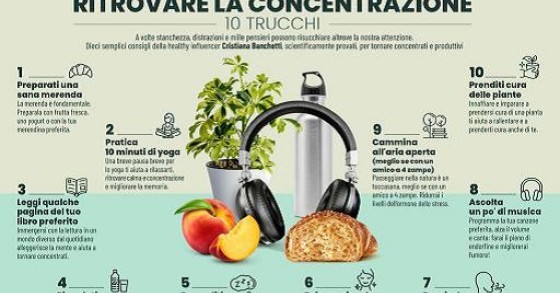 Salute, 10 regole per ritrovare la concentrazione con la merenda
