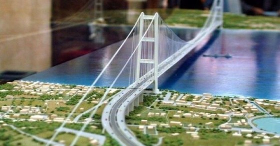 Rendering ponte sullo stretto