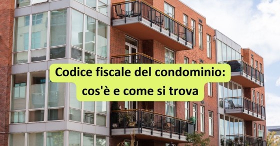 codice fiscale condominio