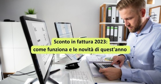 sconto in fattura