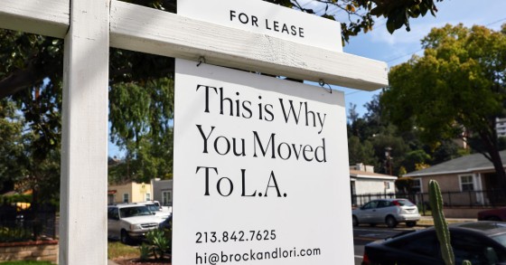 Annuncio di affitto a Los Angeles (Stati Uniti)