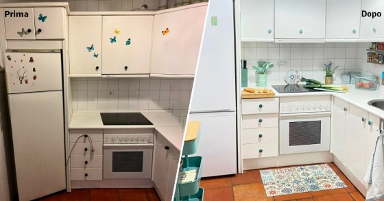Cucina prima e dopo