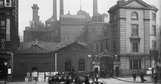 Immagine del birrificio nel 1906