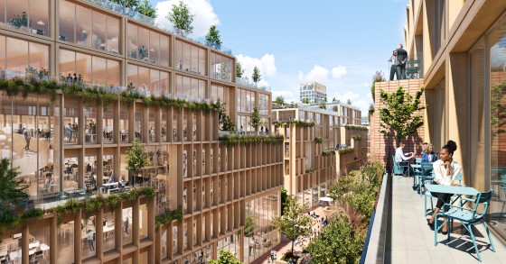 Un ecobarrio de madera en Suecia