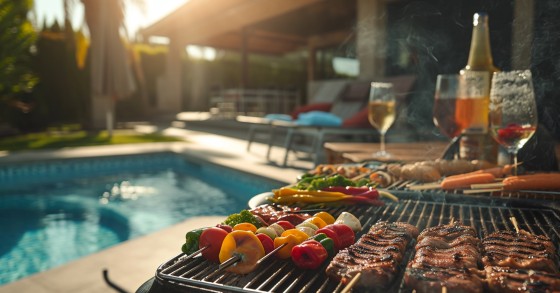 creare zona barbecue in giardino