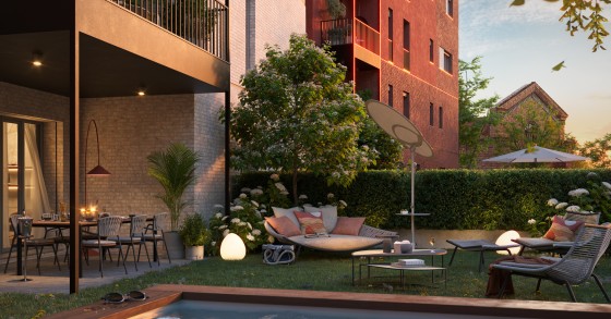 casa con giardino