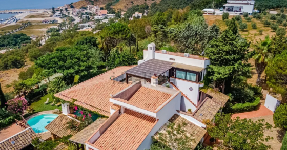 villa con piscina