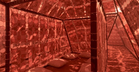 El proyecto forma parte de la Trienal de Arquitectura de Sharjah y está concebido como un espacio espiritual de reflexión.