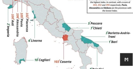 L’indice climatico in Italia