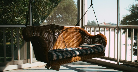 dondolo in rattan